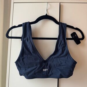 SET Active Navy Sports Bra